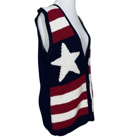 Vintage SZ S Marisa Christina Hand Knitted Sweater Vest - Picture 6 of 7